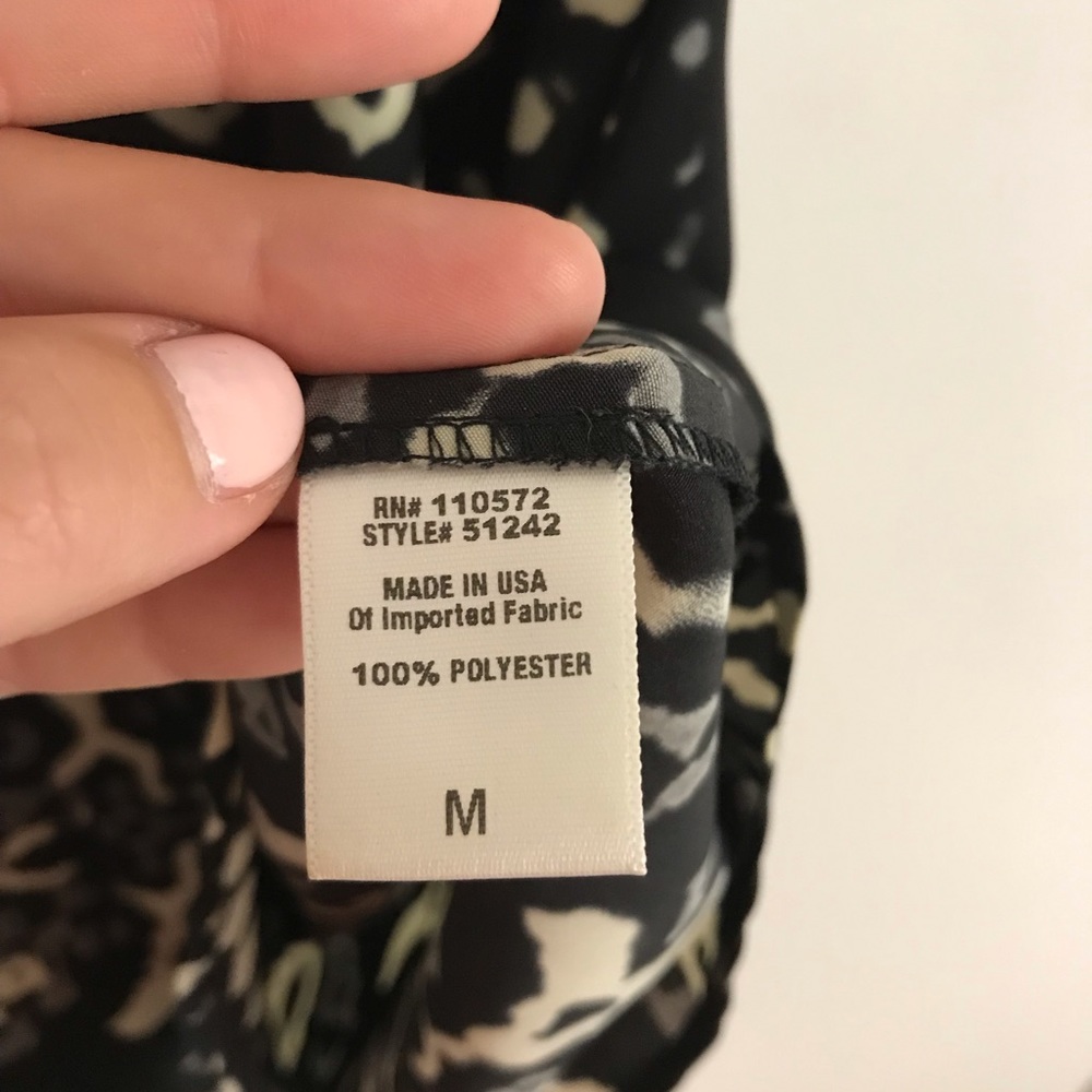 Pattern Silk Top - Picture 3 of 5